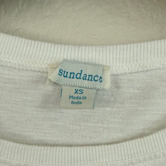 Sundance White Textured Long Sleeve Top, Size XS, EUC - Picture 2 of 7